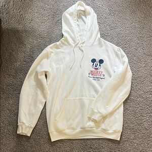 Disney Cream Hoodie with Mickey Mouse Design